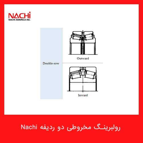 رولبرینگ مخروطی NACHI مدل دو ردیفه